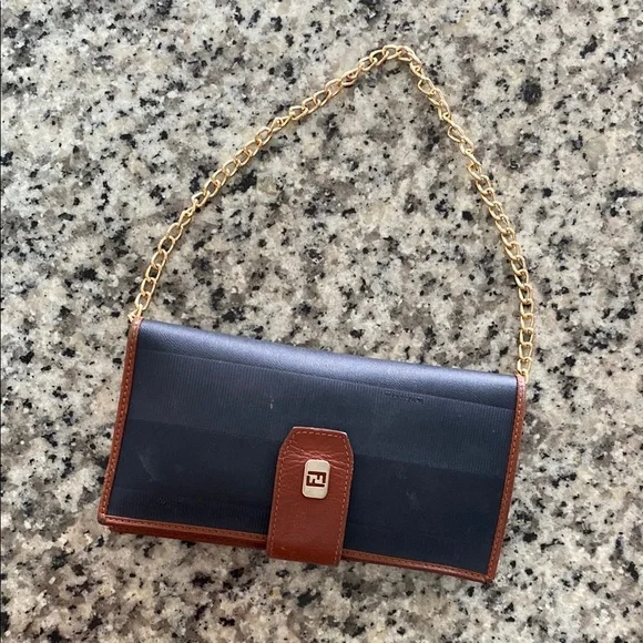 Fendi | Bags | Vintage Rare Fendi Pequin Wallet Chain Not  display picture 3